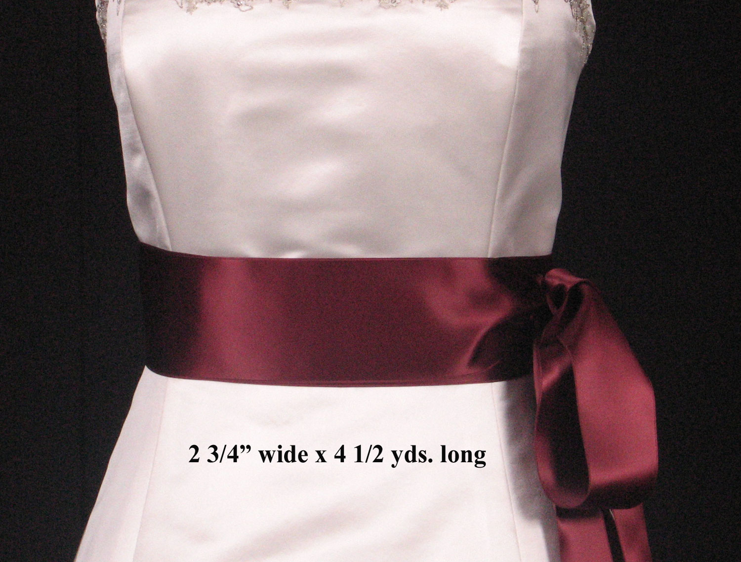 burgundy bridal sash