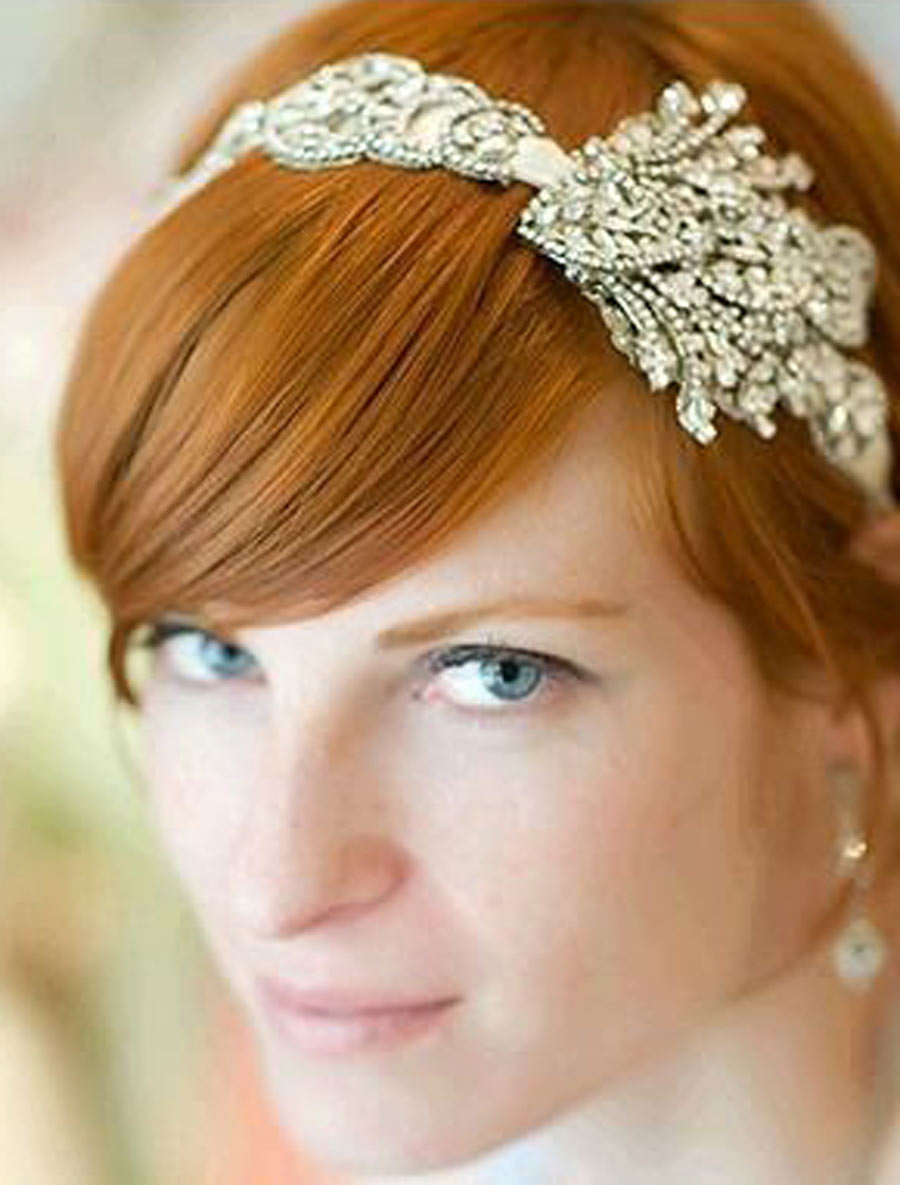 bridesmaid hair accessories for short hair